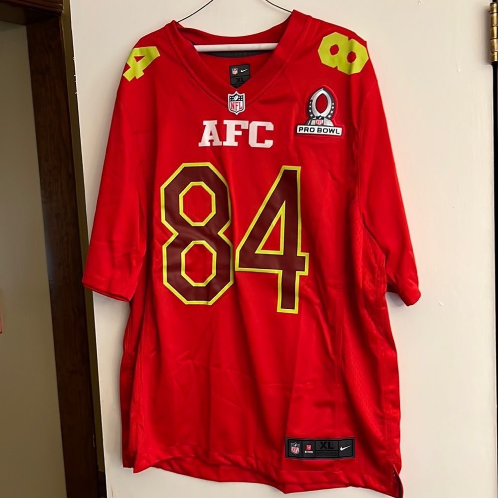 Brand new brown all pro AFC jersey number 84 with tags size extra large